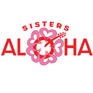 SISTERS ALOHA Logo Vee - White